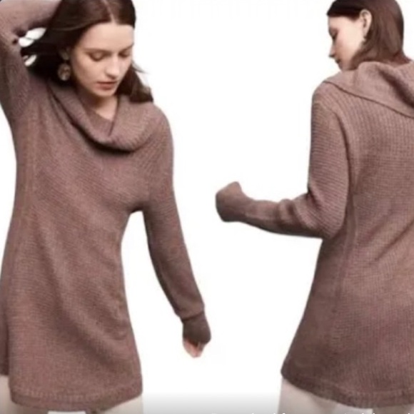 Anthropologie Angel of the North Rosie cowl neck tunic M sweater - Picture 1 of 12